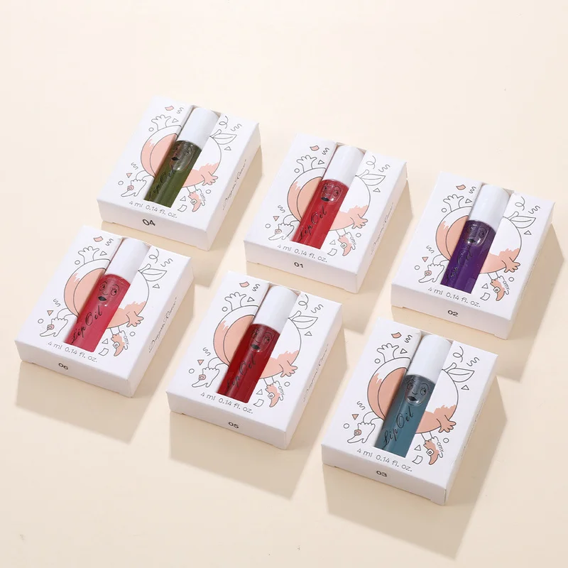 Блеск для губ Макияж роликовый шарик масло прозрачная бесцветная Бриллиантовая