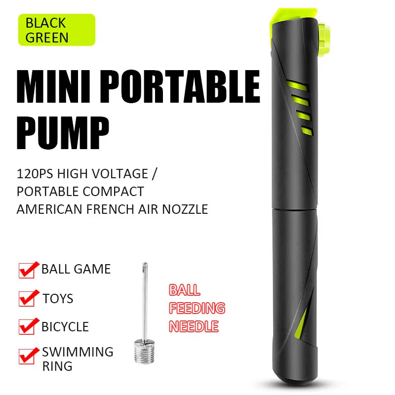 

WEST BIKING Ultralight Portable Bicycle Pump Mini Multifunction 120 PSI High Pressure Waterproof Pumps Cycling Accessories