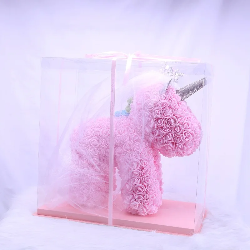 Дропшиппинг розовая корона цветок Единорог Пены Искусственный Цветок игрушка