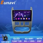Автомагнитола Eunavi 2din Android для Renault Logan 1 Sandero 2009-2015 Lada Largus Lergus 2012-2020 Dacia Duster 2010-2017