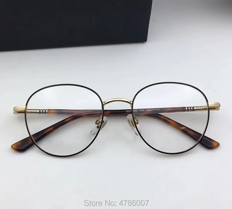 Luxury Brand Designer Optical Eyeglass Frames Retro Round Women Prescription Men Eyewear with original box | Аксессуары для одежды