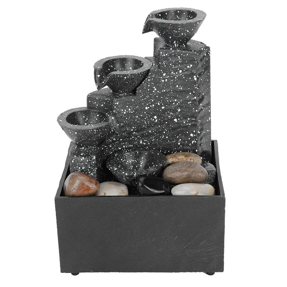 

LED Desktop Fountain Statues Home USB Charge Decoration Living room Study Brand New Fountain Ornamen Battery Not Included