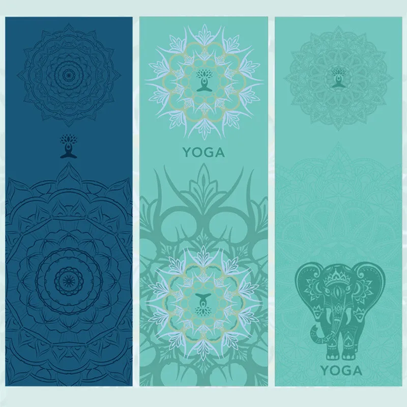 

Selfree Hot Non Slip Yoga Towel Yoga Mat Towel Printed Microfiber Fitness Workout Lounge Blanket For Gym Pilates Non-slip