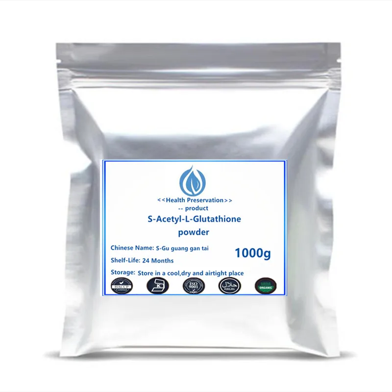 

High purity S-Acetyl L-Glutathione powder skin whitening cosmetic Anti-Aging freckle removing SAG free shipping