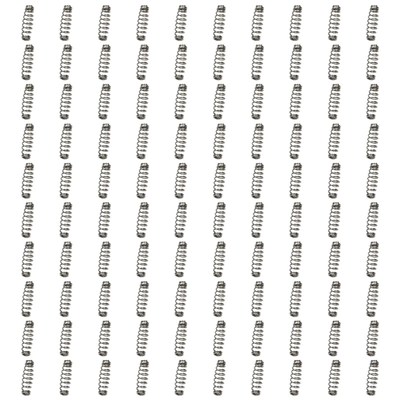 

100Pcs/Set Fishhooks Barbed Fishing Hook Stainless Steel Spring Accessories Fishing Hook Spring Bait Holding Spring