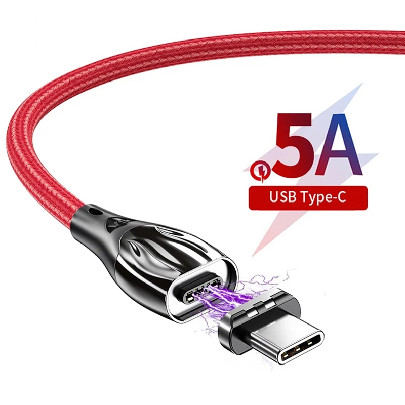 Магнитный кабель 5 А USB типа C 40 Вт SuperCharge VOOC AFC SCP быстрая зарядка 4 0 3 мобильный