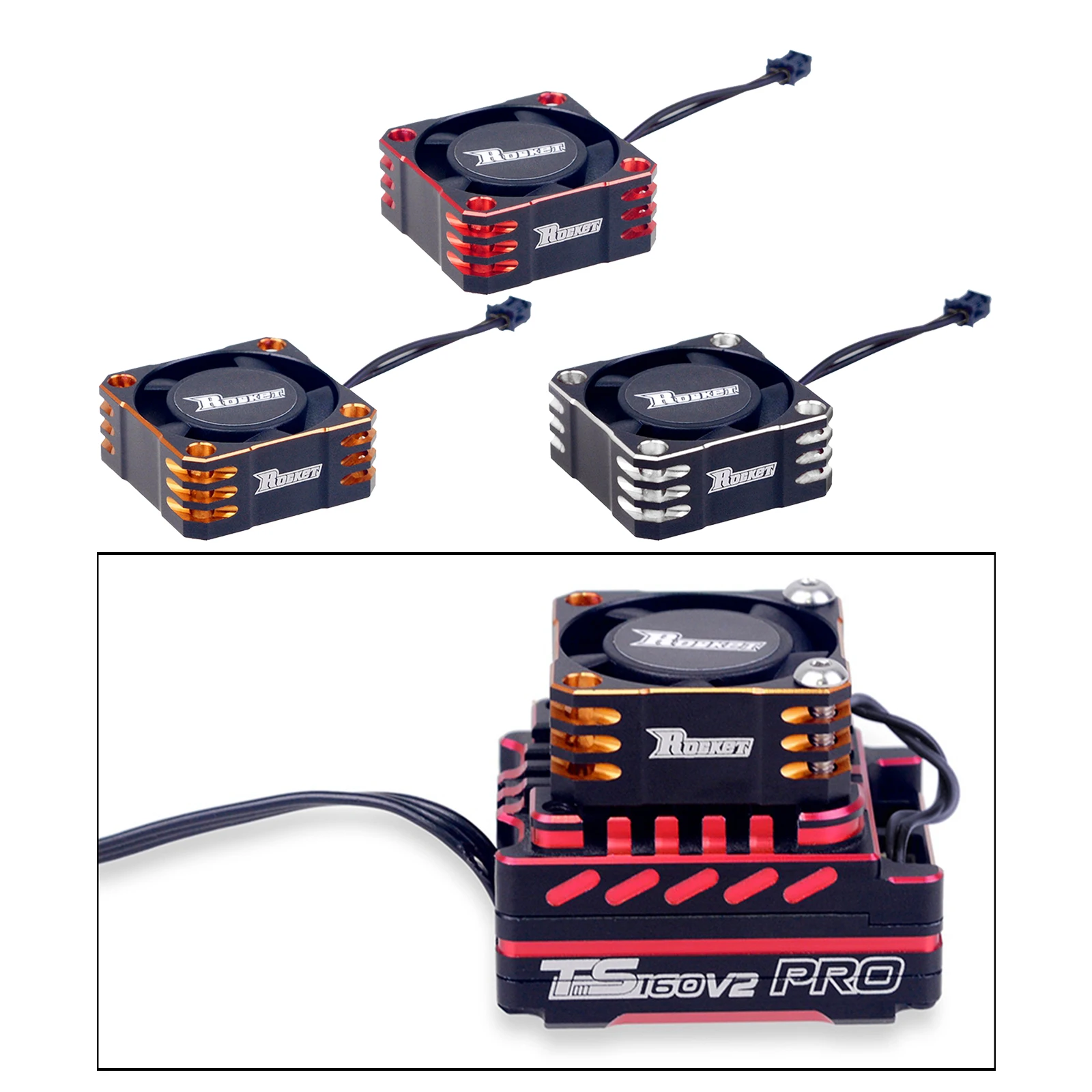 

25mm Metal RC Car Cooling Fan Rotates 32000RPM 8.4V RC Car Accessory ESC