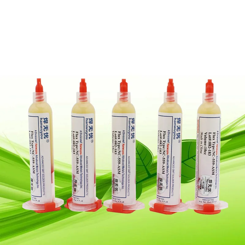 

High Quality 10CC NC-559-ASM Model Soldering Paste No-Clean UV Flux Lead Free Welding Advanced Oil Flux Grease For BGA CSP