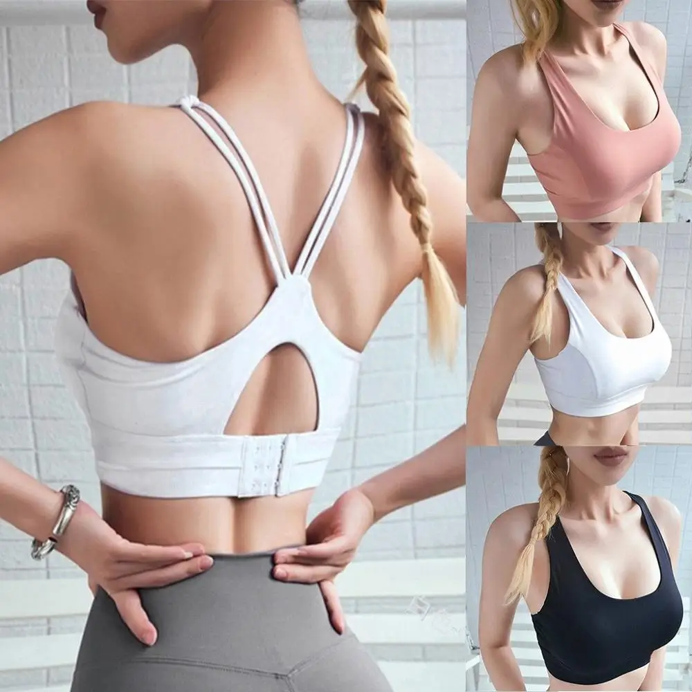 Спортивный Быстросохнущий бюстгальтер для фитнеса женщин без стального кольца