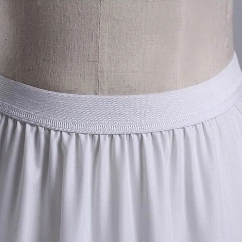 

Wedding Dress Skirt Petticoat 2-layers Lotus Leaf Lace Hook Waist Skirts Fishtail Lining for Women Bride E15E