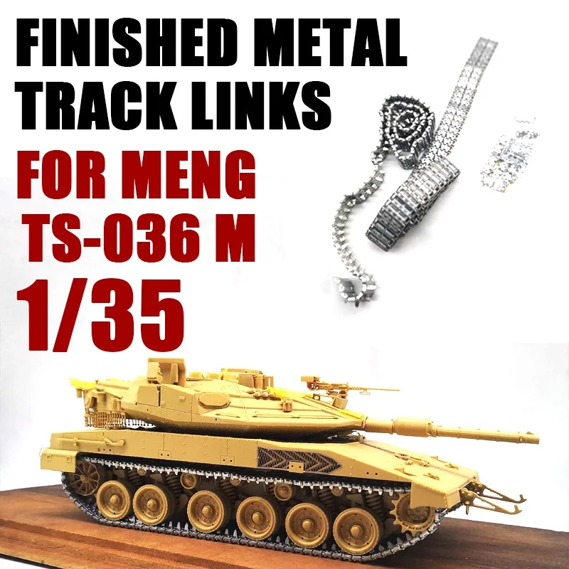 1/35 Finished Metal Track Links for MENG TS-036 Merkava Mk.4M Tank Model realts meng model 1 35 german a7v tank krupp meng ts 017