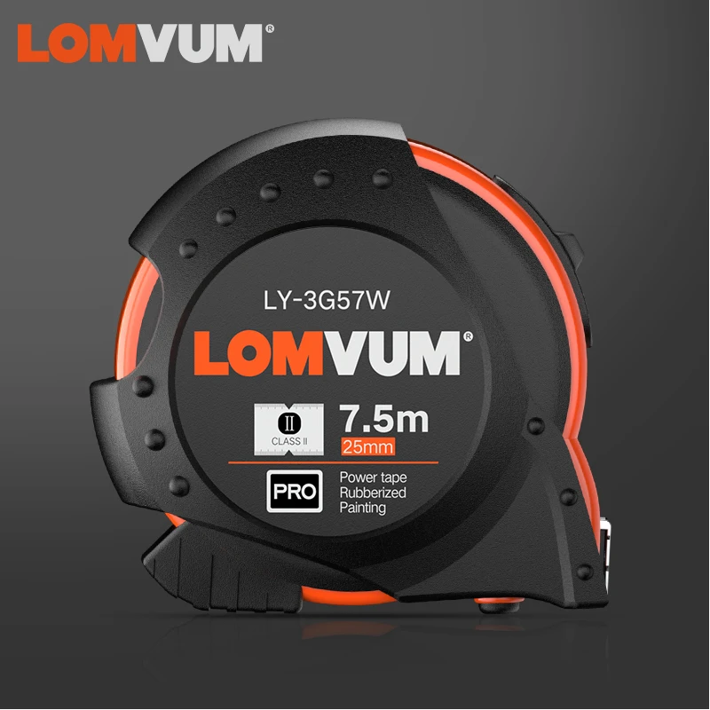LOMVUM 5M Metric British System Auto Lock Measurement Tape 7.5M Tape Measure Retractable 3M Measuring Tape Inches Centimeters