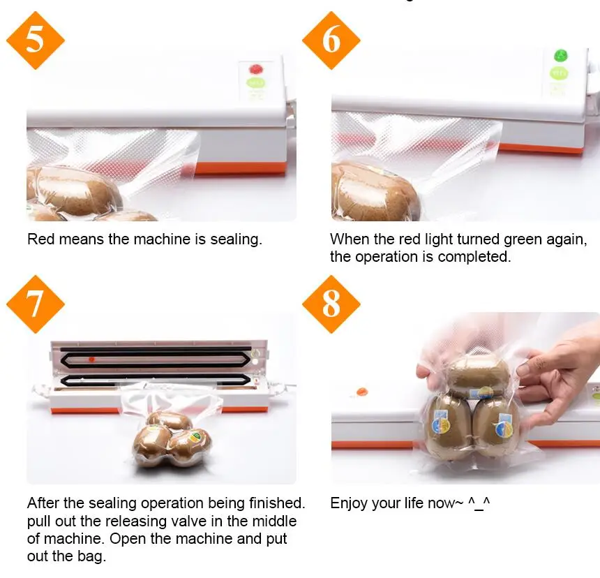 220V/110V вакуумный упаковщик машина автоматическая пищевая упаковочная для