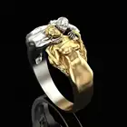 Модное гладкое обручальное кольцо с ангелом и дьяволом, Классическая Золотая фигурка черепа, украшение в стиле бохо, ювелирные изделия, подарки
