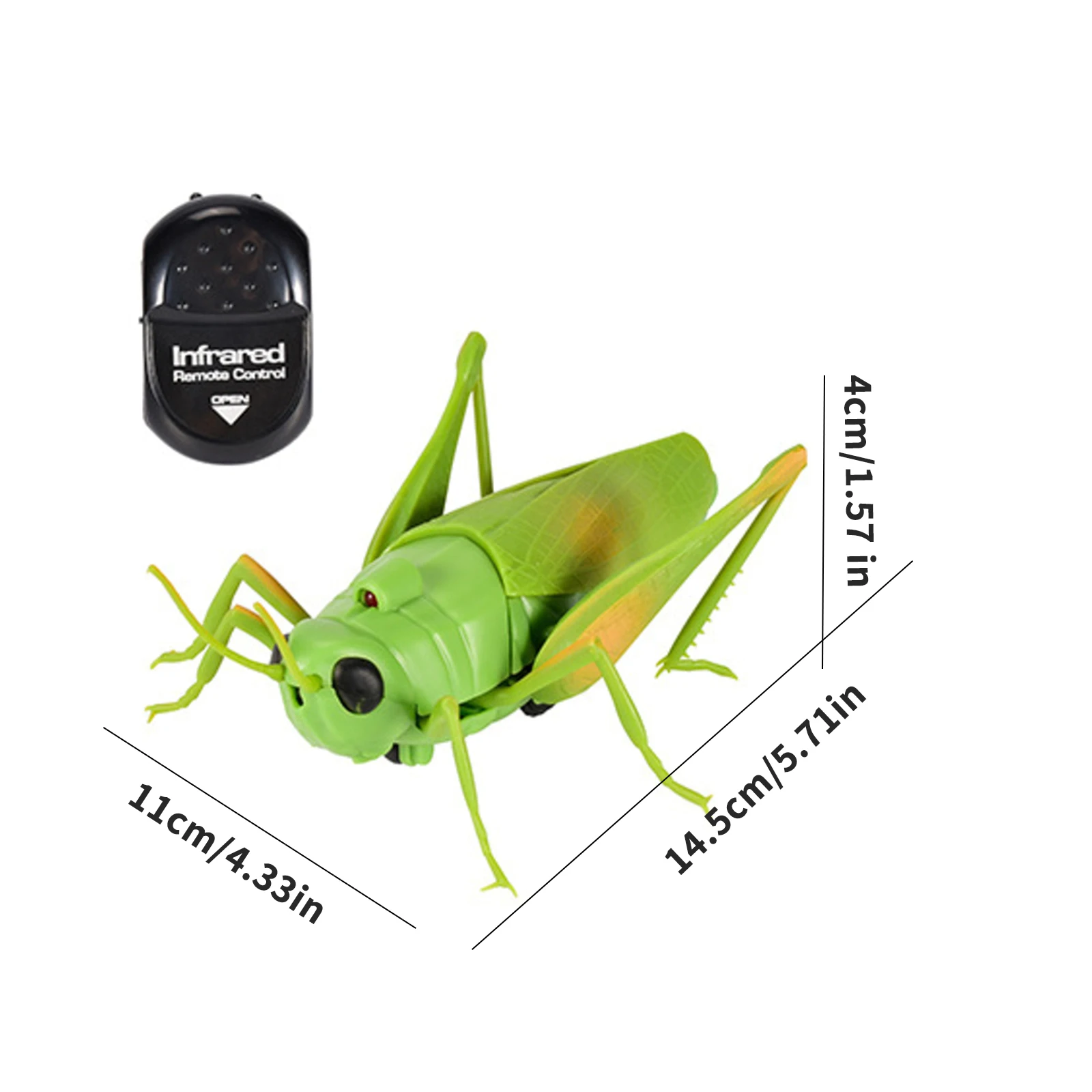 Веселый Кузнечик с дистанционным управлением работающий на батарейках