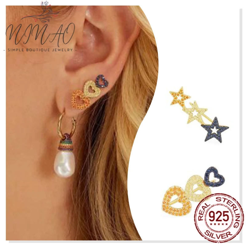 

Серьги-Клипсы из серебра 925 пробы с фианитом в римском стиле