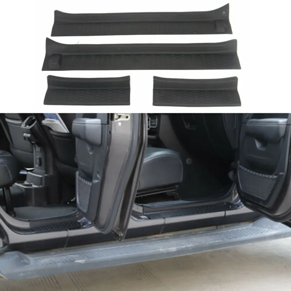 

4 шт. резиновые защитные накладки для входной двери для Jeep Wrangler JL JT 2018 2019 2020 2021 лента для противоударной двери