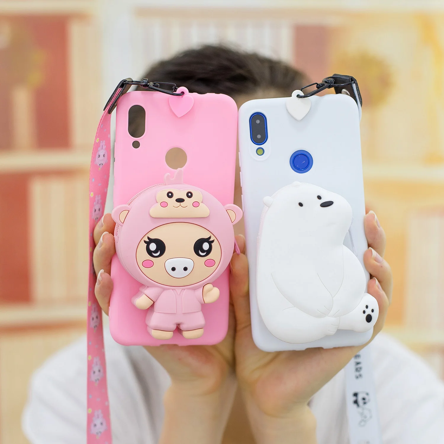 Силиконовый чехол на молнии с 3d-рисунком для iphone X XR XS 11 pro MAX 7 8 6S plus samsung S8 S9 S10 Plus Note 9