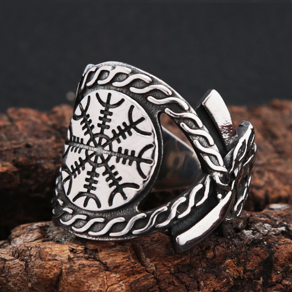 Новые открытые искусственные украшения из нержавеющей стали в стиле викингов