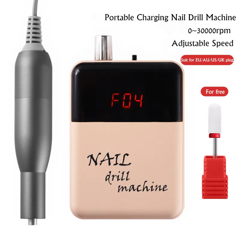 Электрическая мини машинка для маникюра с регулировкой скорости и