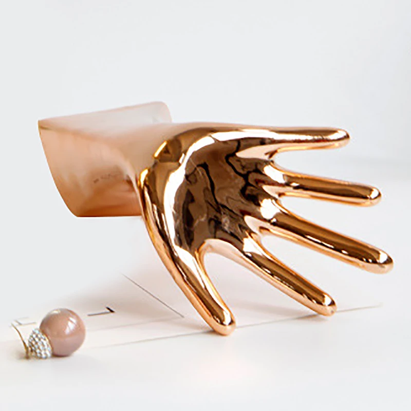 

Fashion Jewelry Display Stand Earrings Creative Mannequin Hand Necklace Bracelet Jewelry Storage Holder Organizer Display Rack