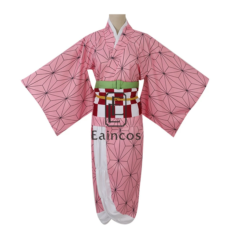 Кимоно незуко из аниме истребитель демонов маскарадная форма для Хэллоуин