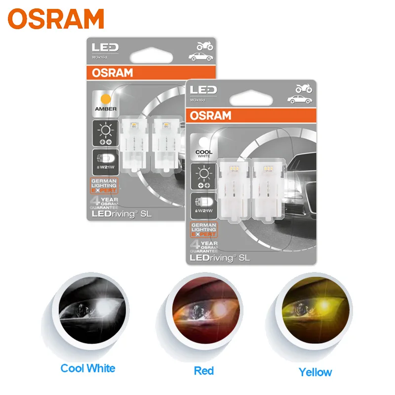 Лампа Ксеноновая OSRAM СВЕТОДИОДНЫЙ T20 W21W 7440 сигнальный светильник светодиодный