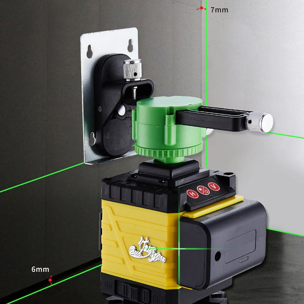 16 проводной нивелир с наземным креплением сверкающий зеленый Высокоточный