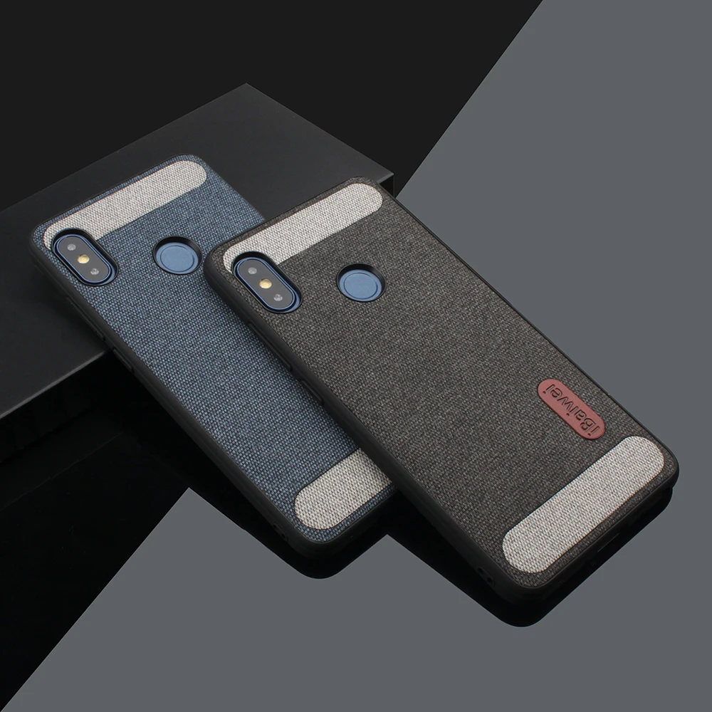 Тканевый чехол для Xiaomi Redmi Note 7 5 6Pro 6A тканевая текстура CaseGlobal mi 9 8 SE Lite x 2S A1 5X POCOPHONE F1