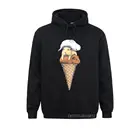 Толстовка мужская с длинным рукавом, свитшот с забавным принтом морской свинки, мороженое, шикарная классическая одежда с принтом, рабочий день