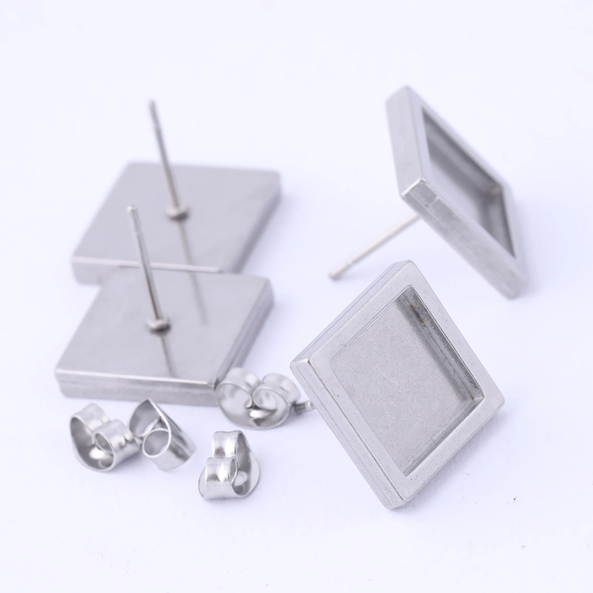 20 шт. заготовки для сережек-гвоздиков из нержавеющей стали | Украшения и