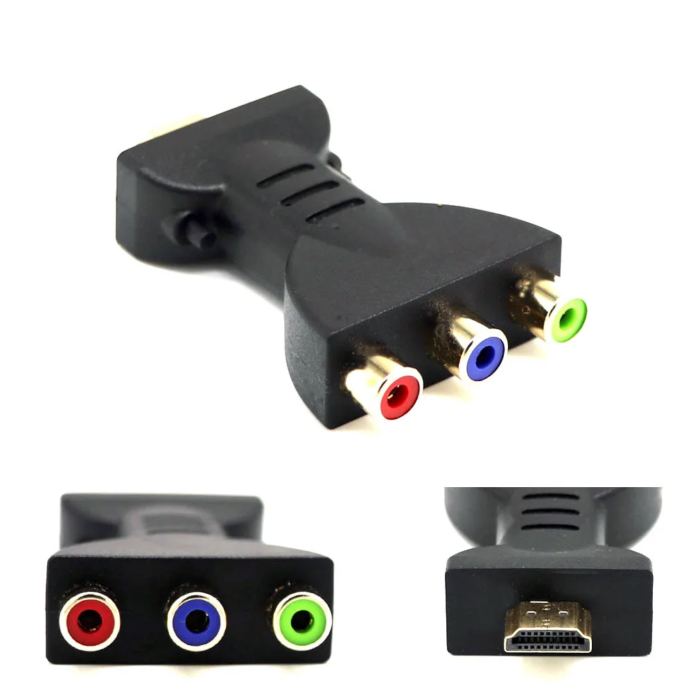 Адаптер OULLX HDMI совместимый с RCA видео аудио 3 RGB Красный Синий Зеленый компонент