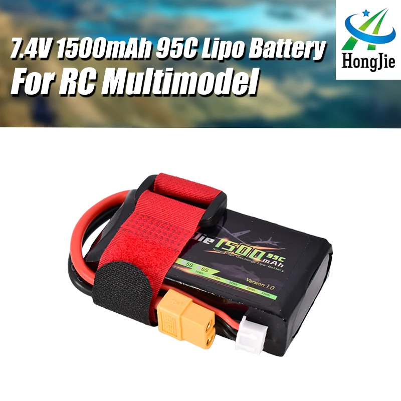 

New Arrival 7.4V 1500mAh 95C 2S Lipo Battery XT60 Plug Rechargeable For RC Racing Drone Helicopter Multicopter Car Model
