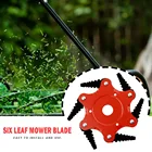 6 зубьев лезвия из марганцевой стали, бритва, косилка, триммер для травы, головка, резак, щетка 65Mn для сада, газона, машины, аксессуары, электроинструменты