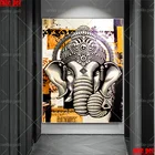 5D алмазная живопись слон Бог Ганеша искусственная Стразы Вышивка крестиком индийская религия вышивка Декор