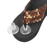 50 hot sale 1 pair anti slip toe protectors transparent cushions for flip flops sandals
