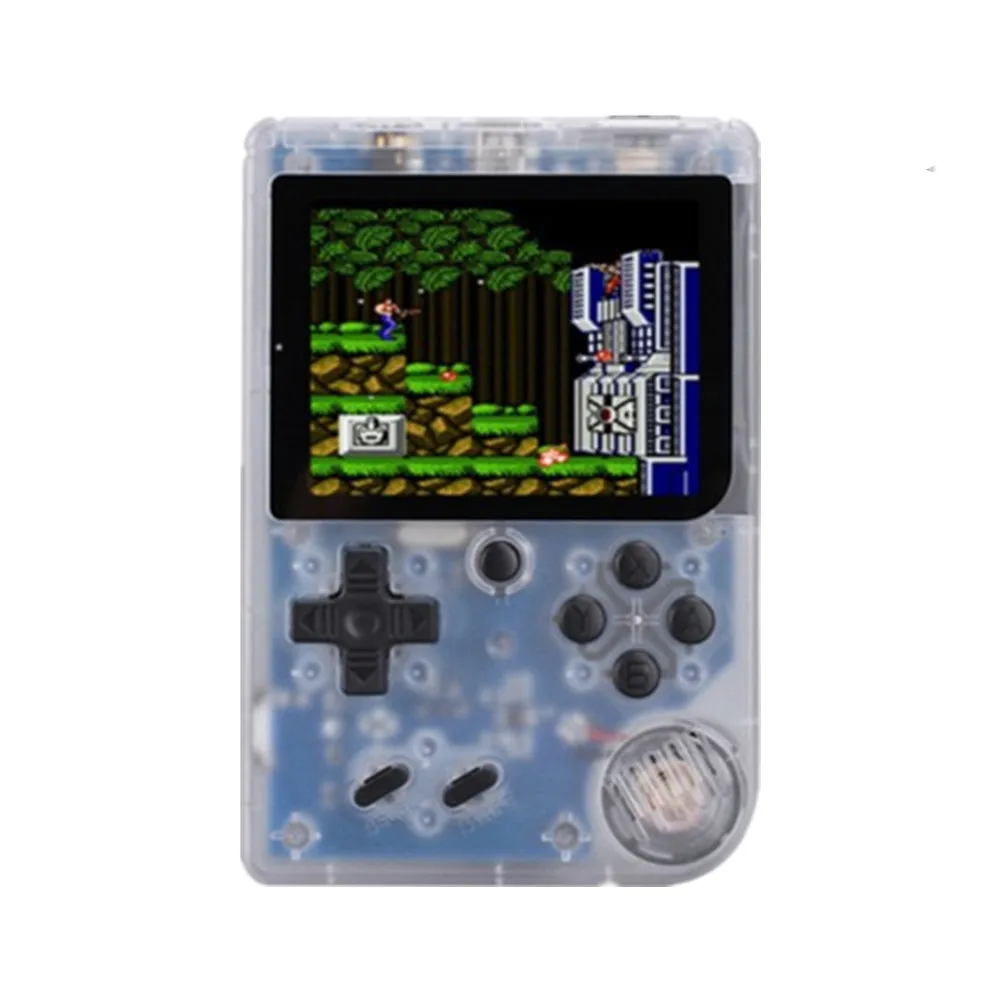 Transparent white Мини Портативная Ретро портативная игра 8 бит 168 игры дети мальчик ностальгические плееры видео игровая консоль для ребенка Ностальгический плеер - Цвет: Transparent white
