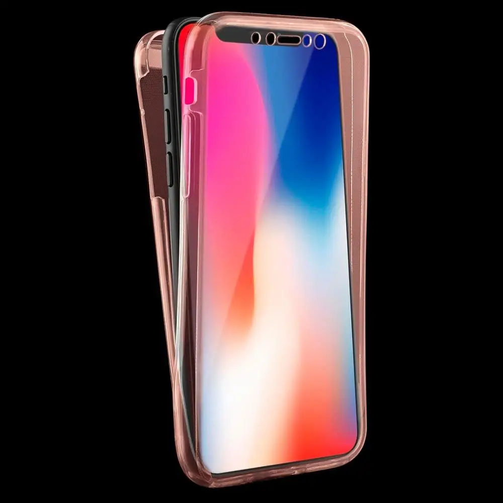 Чехол Haweel для телефона iPhone X/XS ультратонкий двухсторонний чехол с полным