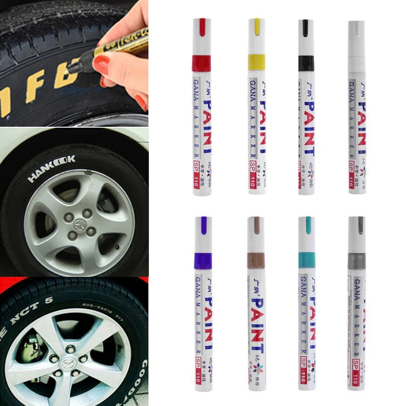 

DIY Car Graffiti Pen Car Tyre Tire Tread Metal Permanent Paint Marker Graffti Oily Marker Pen For Car Tire Decorate Accessories