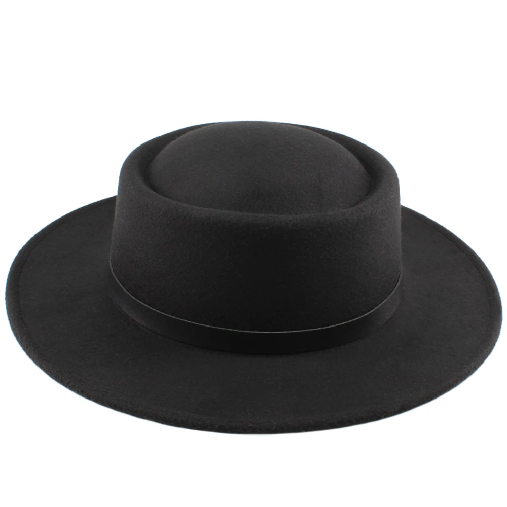 Мужские женские мужские с широкими полями бойлеры Солнцезащитная шляпа свиной