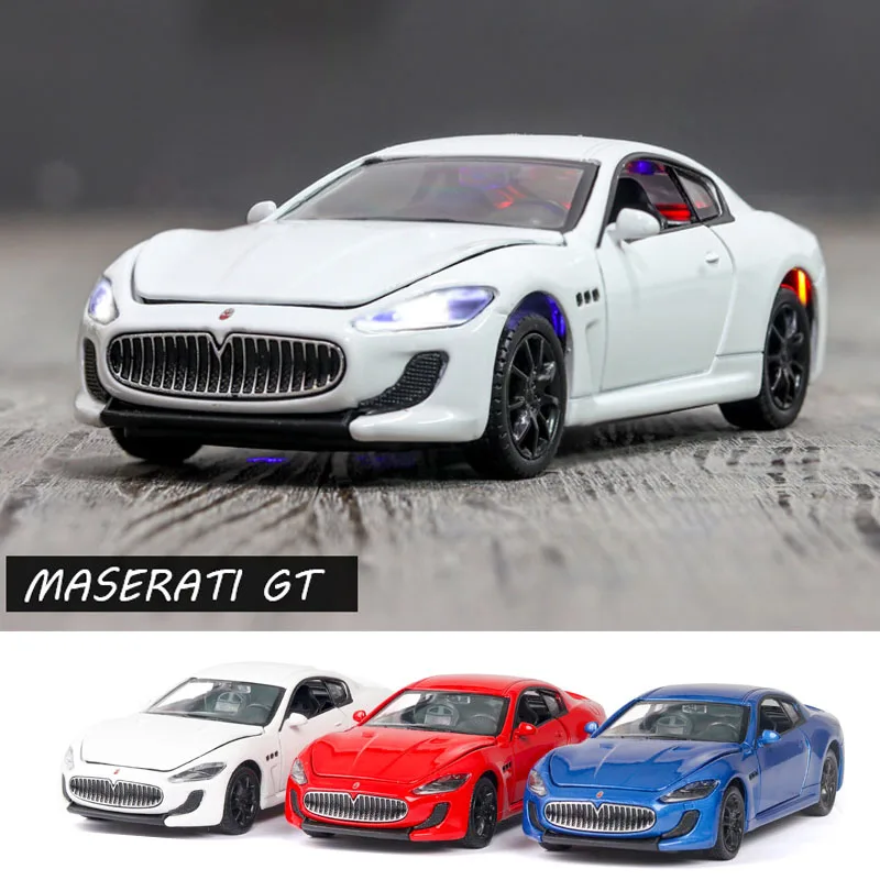 

1:32 Maserati GT Модель автомобиля сплав автомобиль литая игрушка модель автомобиля звук и светильник детские игрушки коллекционные игрушки Бесп...