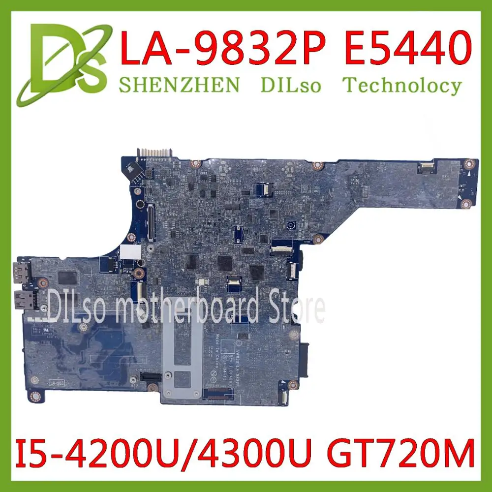 KEFU LA-9832P материнская плата для DELL E5440 ноутбука I5-4200U/I5-4300U VAW30 GT720M протестированная