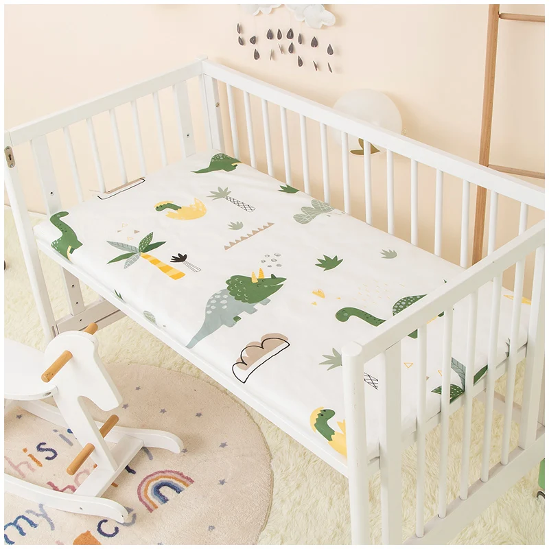 Летняя дышащая детская простыня для кроватки наматрасник без флуоресцентного