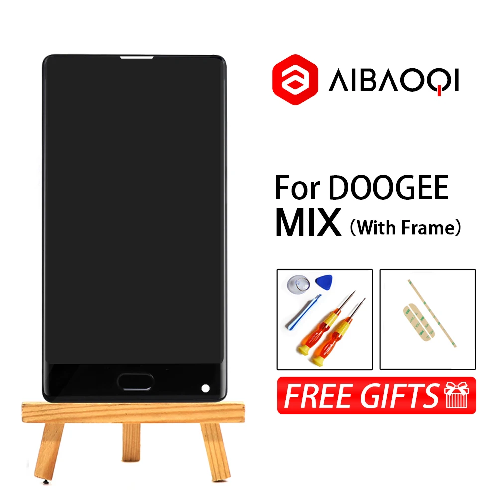 AiBaoQi New Original 100% warranty 5.5 inch Touch Screen+1280X720 LCD Display+Frame Assembly Replacement For Doogee Mix Phone | Мобильные