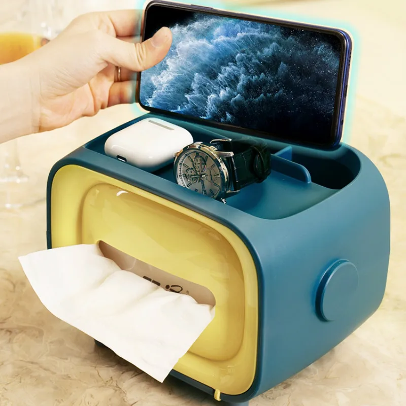 

Creative Nordic Tissue Boxes Simple Multifunction Living Room Organizer Tissue Boxes Boite A Rangement Home Garden DB60ZJ