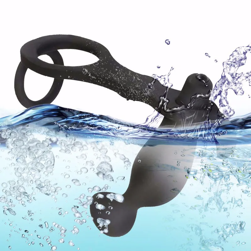 Вибратор со скоростью кольцо для пениса Анальная пробка секс-продукт массажер