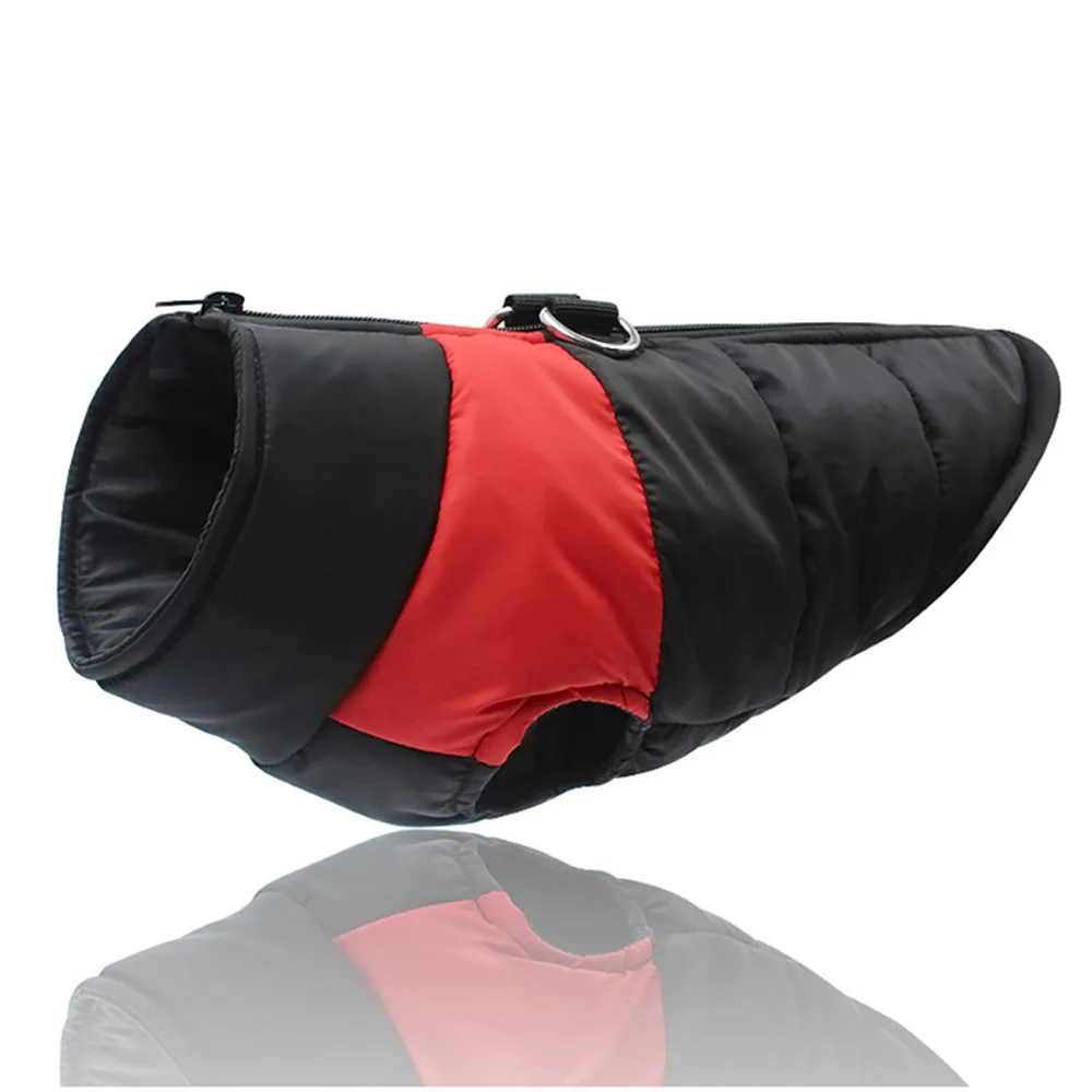 Зимняя одежда с принтом в виде собак Водонепроницаемый ПЭТ Жилет хлопковой