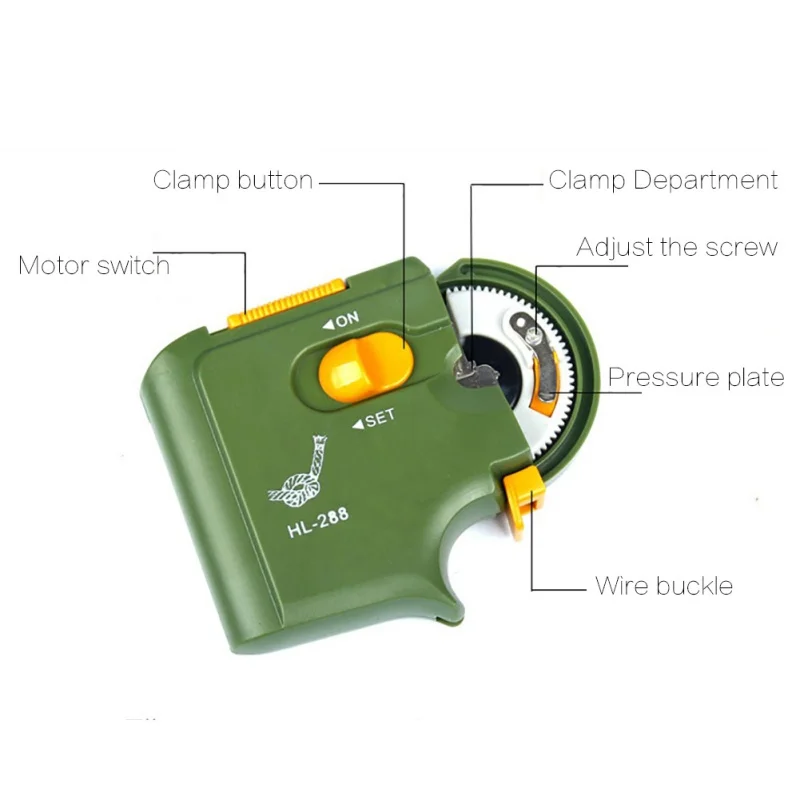 

Automatic Portable Electric Fishing Hook Tier Machine Fishing Accessories Tie Fast Fishing Hooks Line Tying Device Equipment