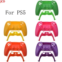 jcd 1pcs front back controller housing shell replacement part for ps5 gamepad handle cover case decorative strip