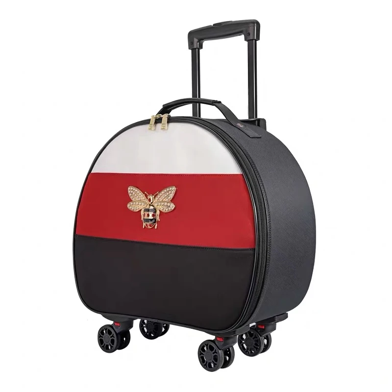 Универсальная Дорожная сумка на колесиках чемодан брендовая модная женская для